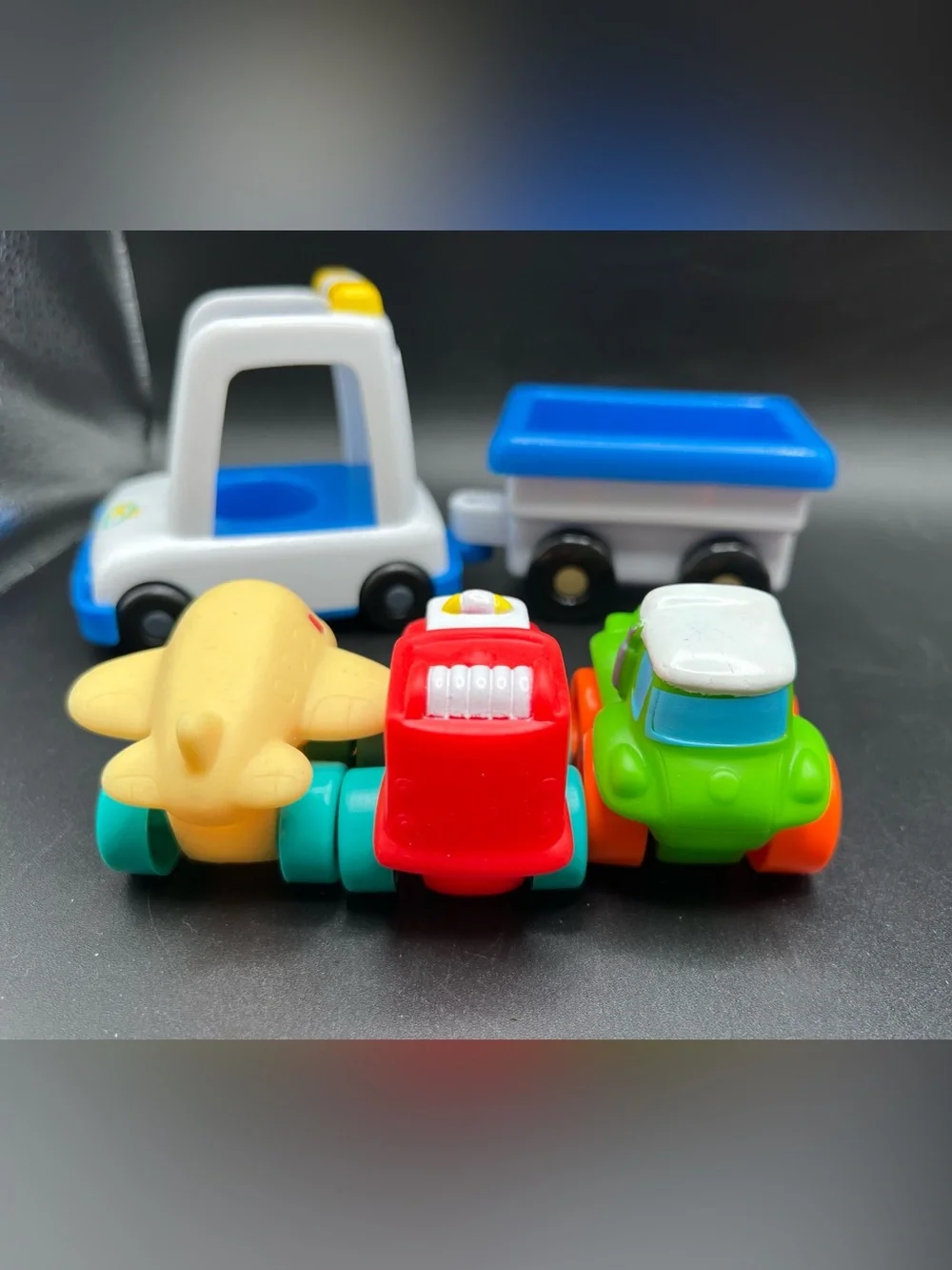 Lot Of Toddler Plastic Vehicles Car Truck Plane Fisher Price Cocomelon Ernie